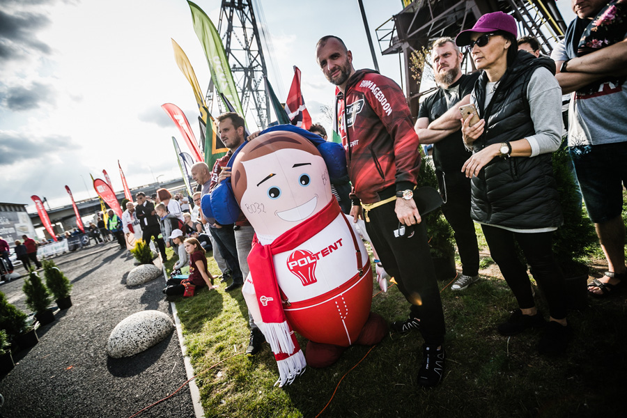 Pan Balon - nietypowy balon podczas rajdów Baja Poland w Szczecinie